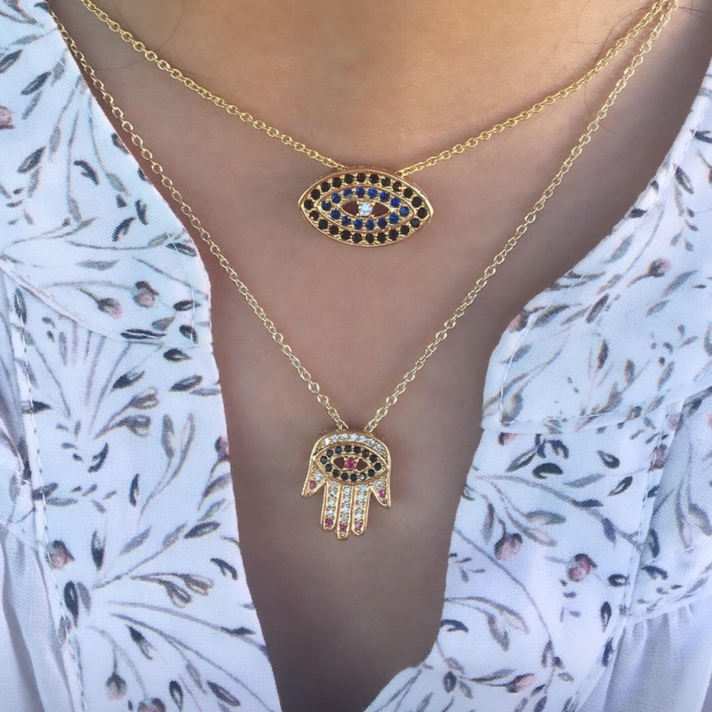 HAMSA EVIL EYE NECKLACE